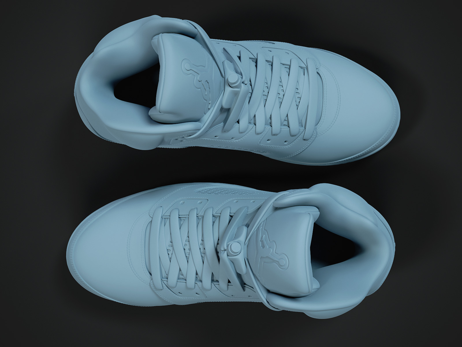 Air Jordan5-retro sneaker-3d printable 3D print model_4
