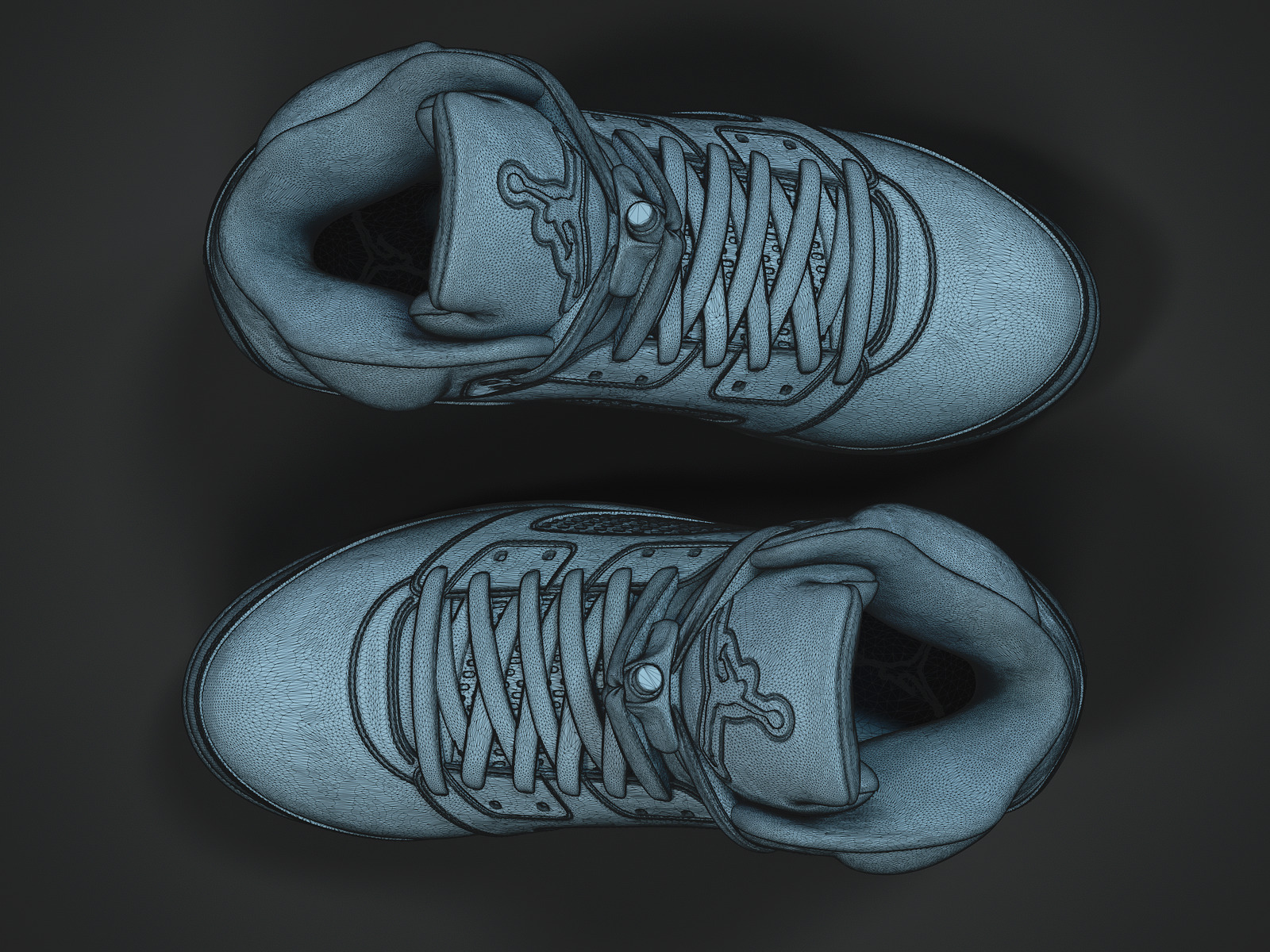 Air Jordan5-retro sneaker-3d printable 3D print model_8