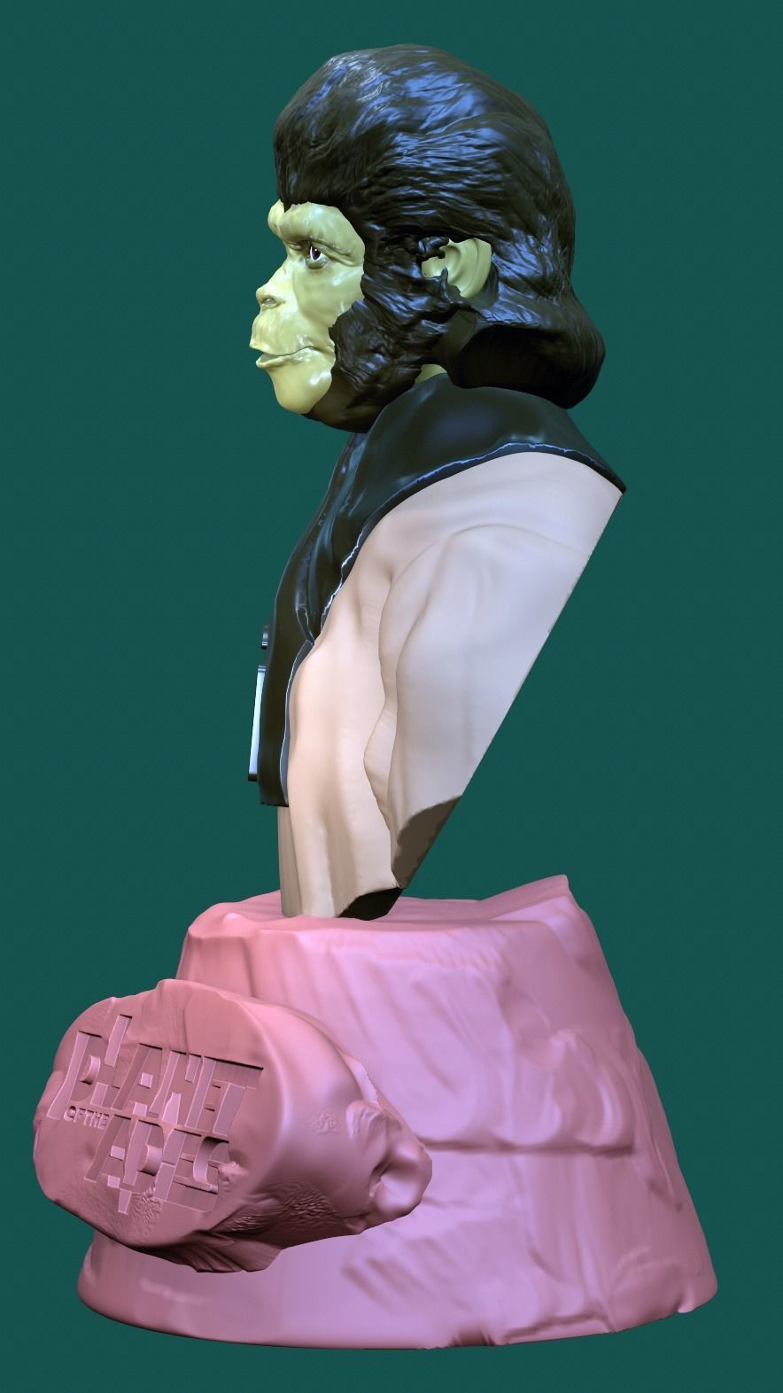 Planet of the Apes-Cornelius and Zira Busts 3D print model_5