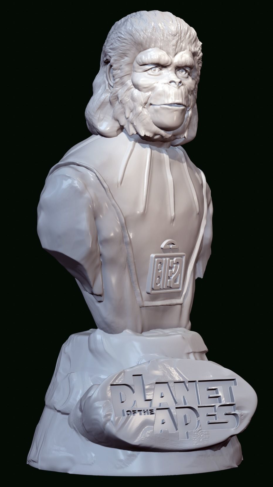 Planet of the Apes-Cornelius and Zira Busts 3D print model_4