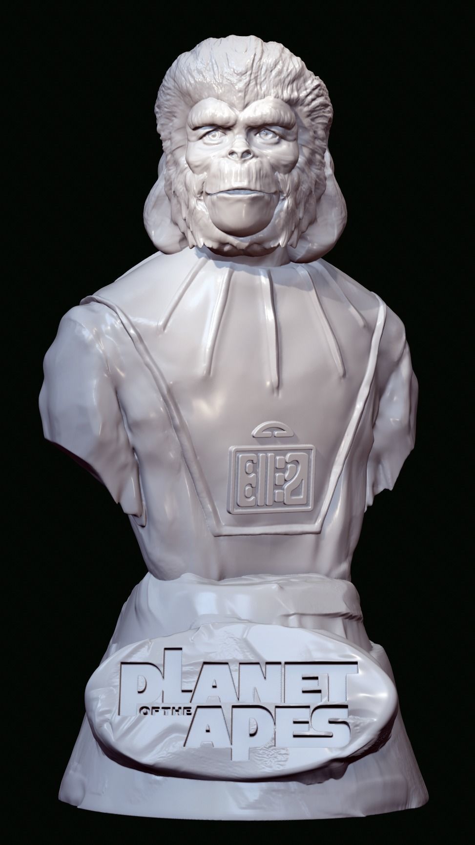 Planet of the Apes-Cornelius and Zira Busts 3D print model_10