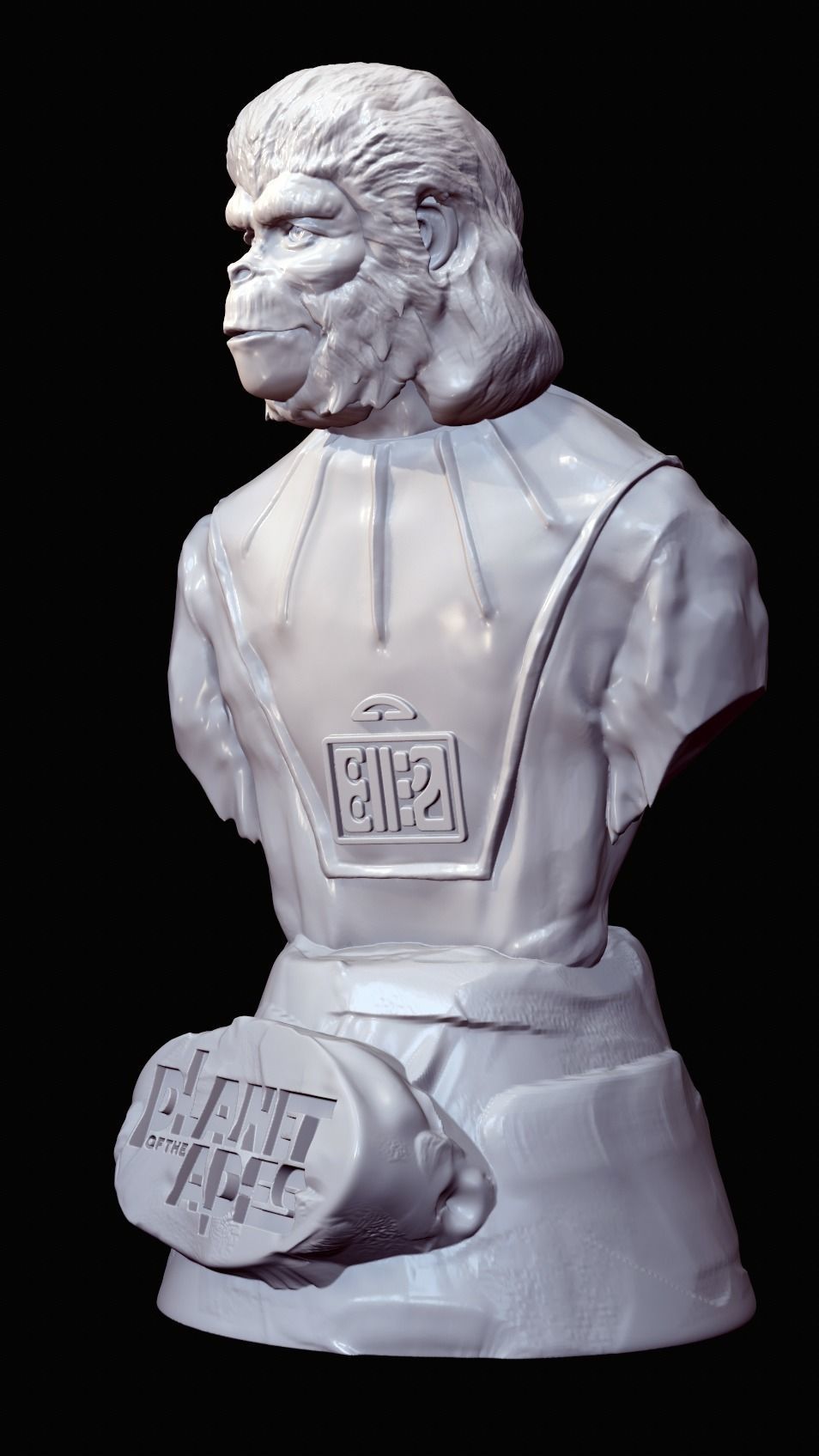 Planet of the Apes-Cornelius and Zira Busts 3D print model_2