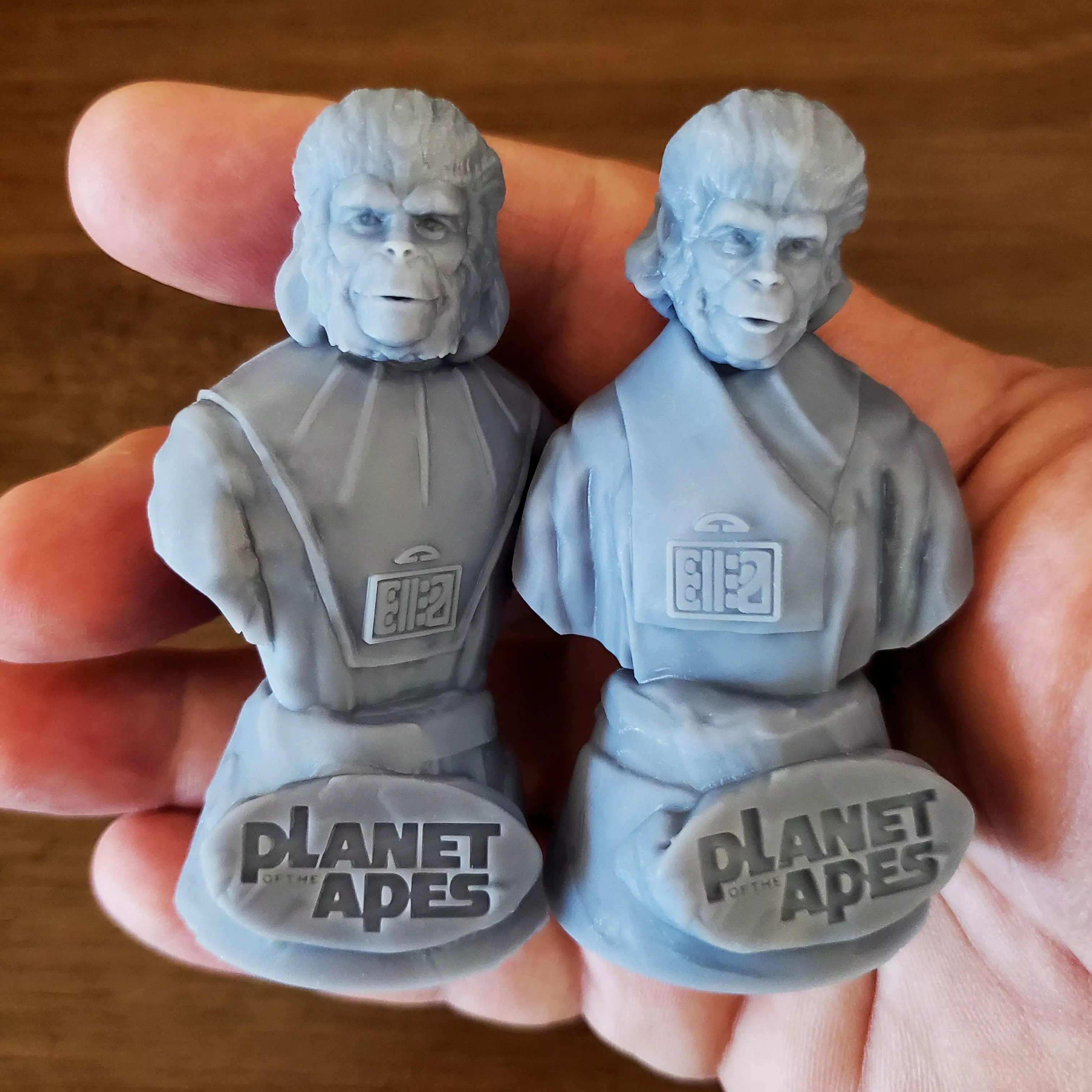 Planet of the Apes-Cornelius and Zira Busts 3D print model_0