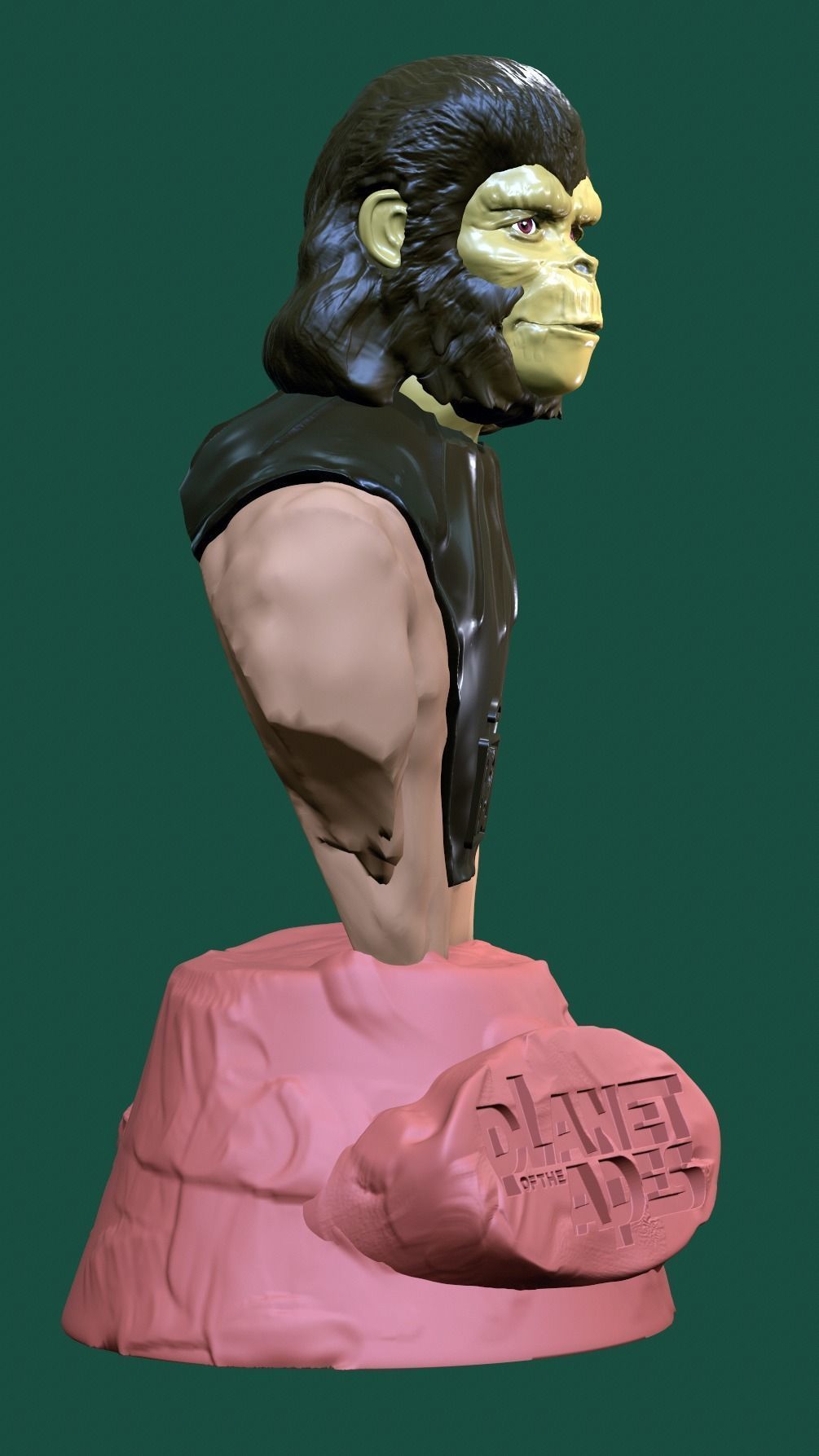 Planet of the Apes-Cornelius and Zira Busts 3D print model_6