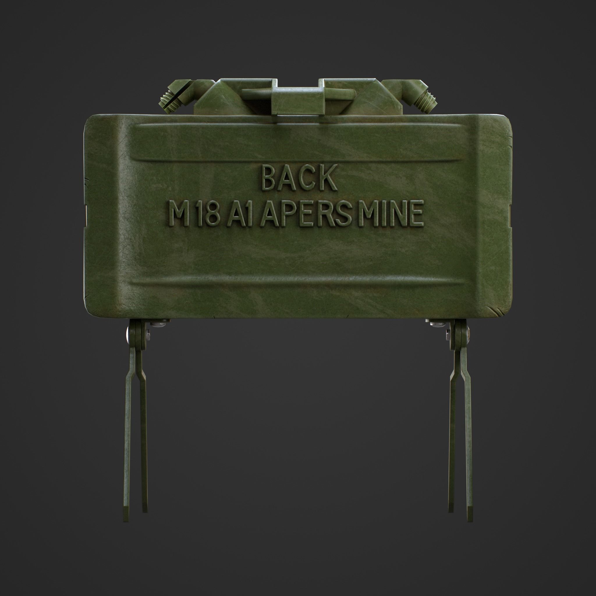 M18A1 Claymore Mine 3D Game Ready Model Low-poly 3D model_31