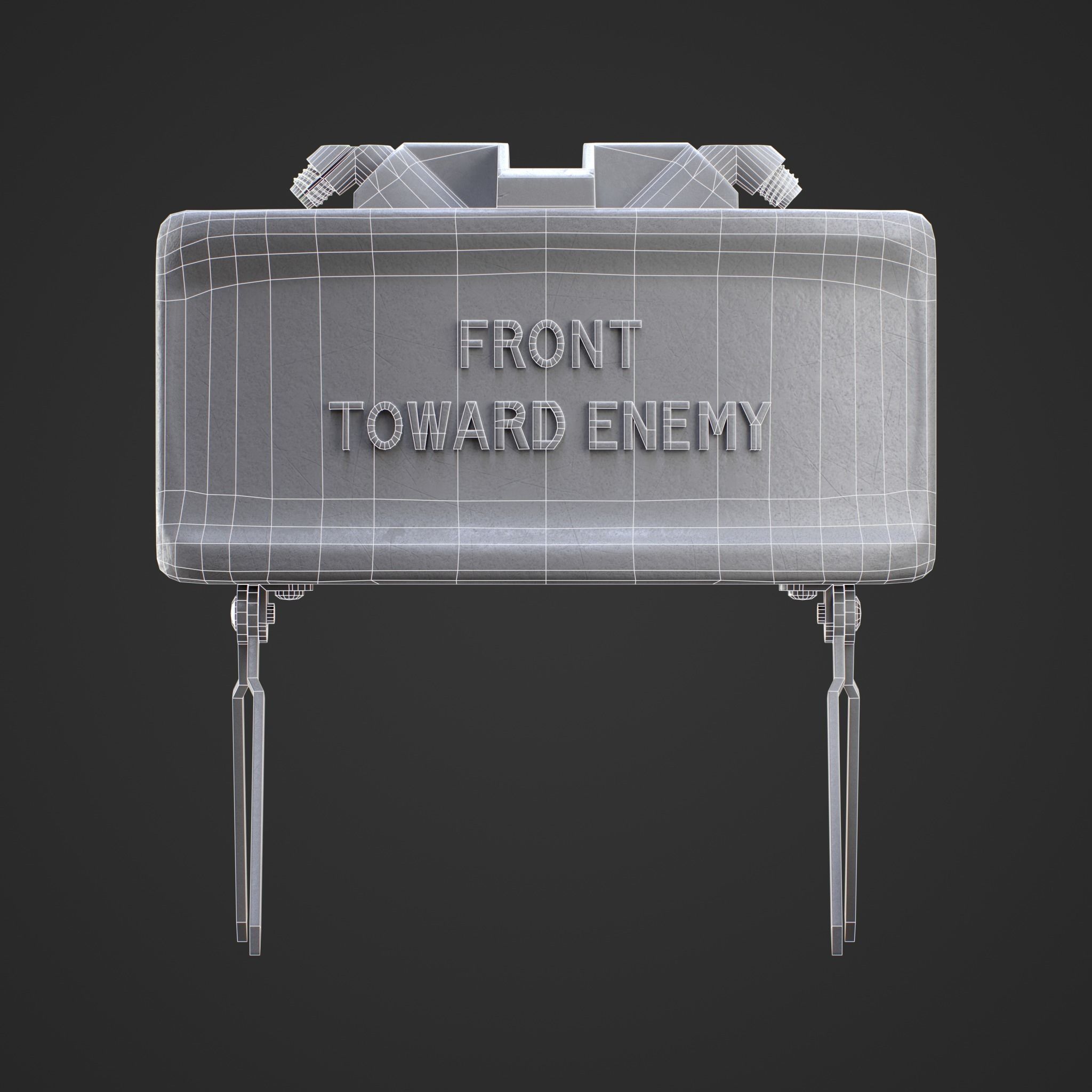 M18A1 Claymore Mine 3D Game Ready Model Low-poly 3D model_16