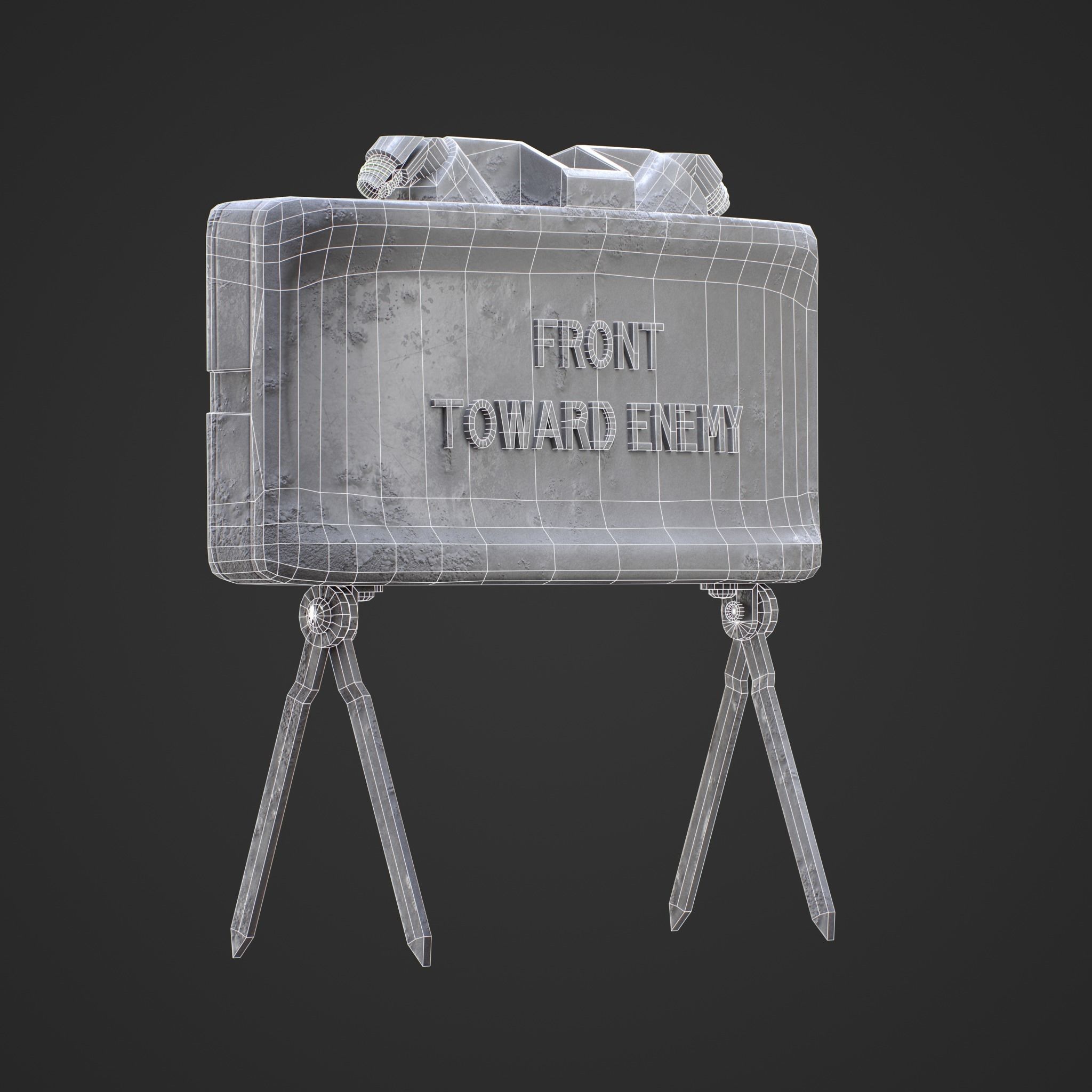M18A1 Claymore Mine 3D Game Ready Model Low-poly 3D model_22
