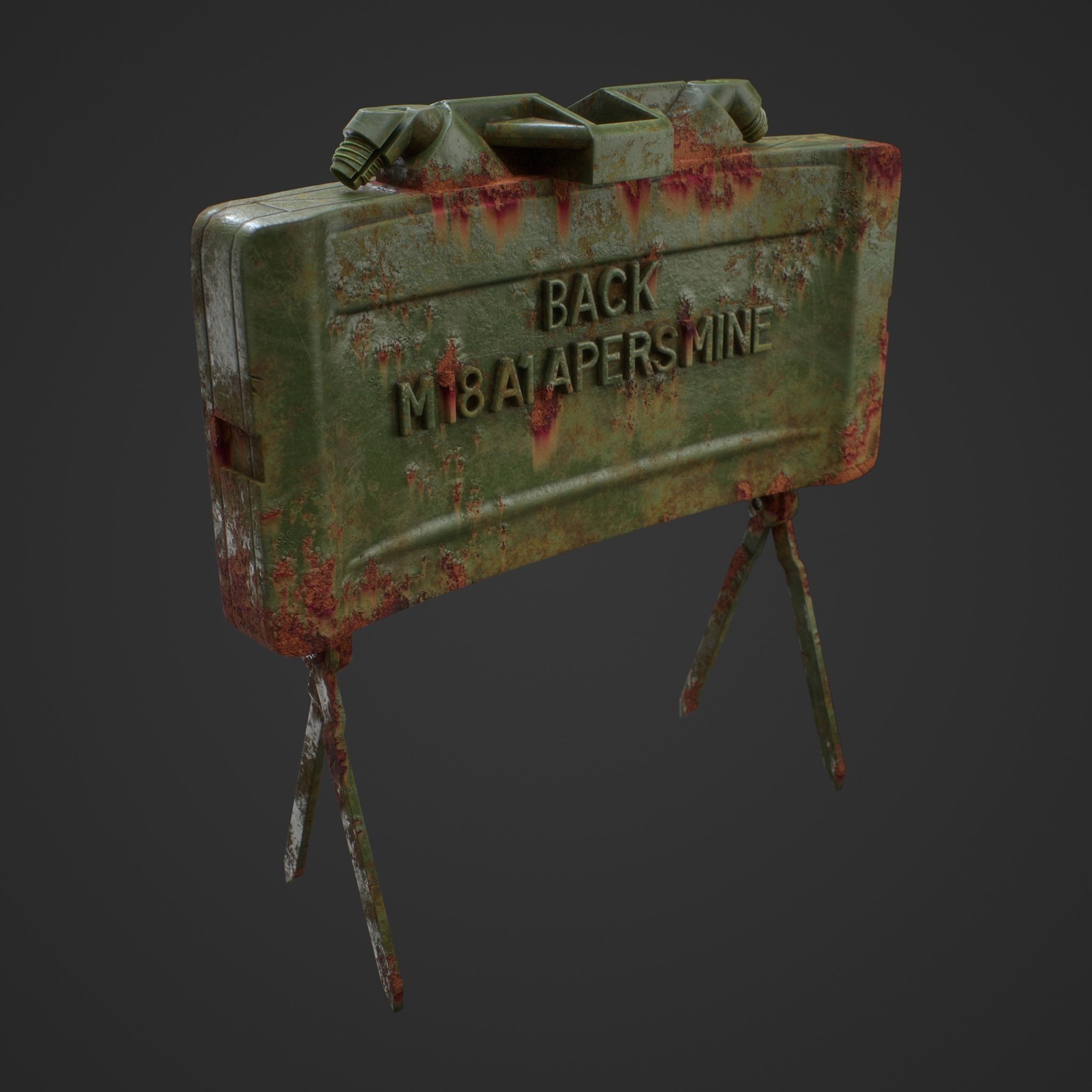 M18A1 Claymore Mine 3D Game Ready Model Low-poly 3D model_13