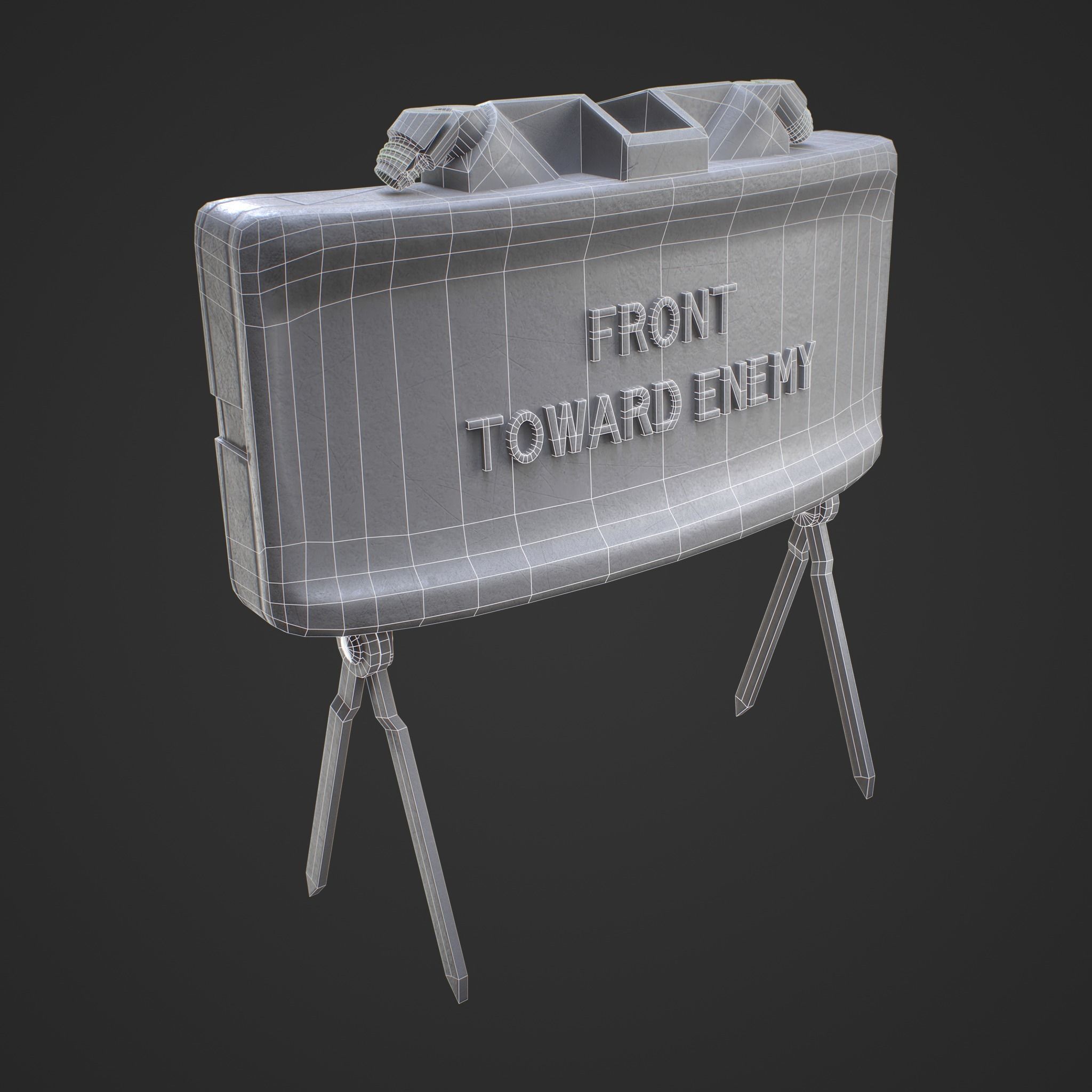 M18A1 Claymore Mine 3D Game Ready Model Low-poly 3D model_5