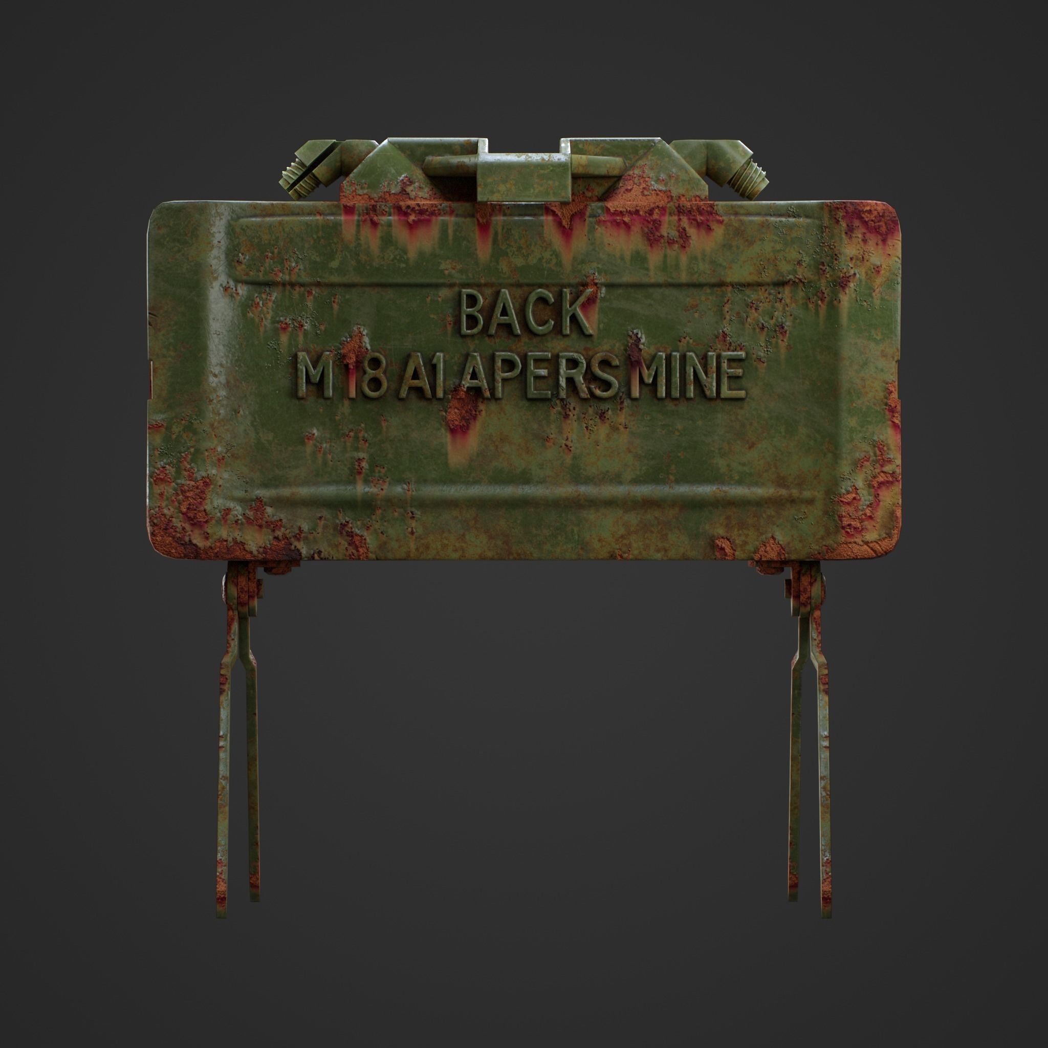 M18A1 Claymore Mine 3D Game Ready Model Low-poly 3D model_33