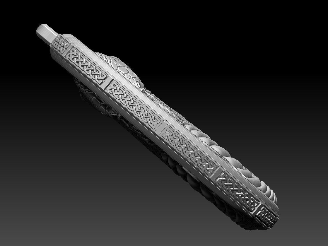 HM Cobra Snake Keychain 01 3D print model_6