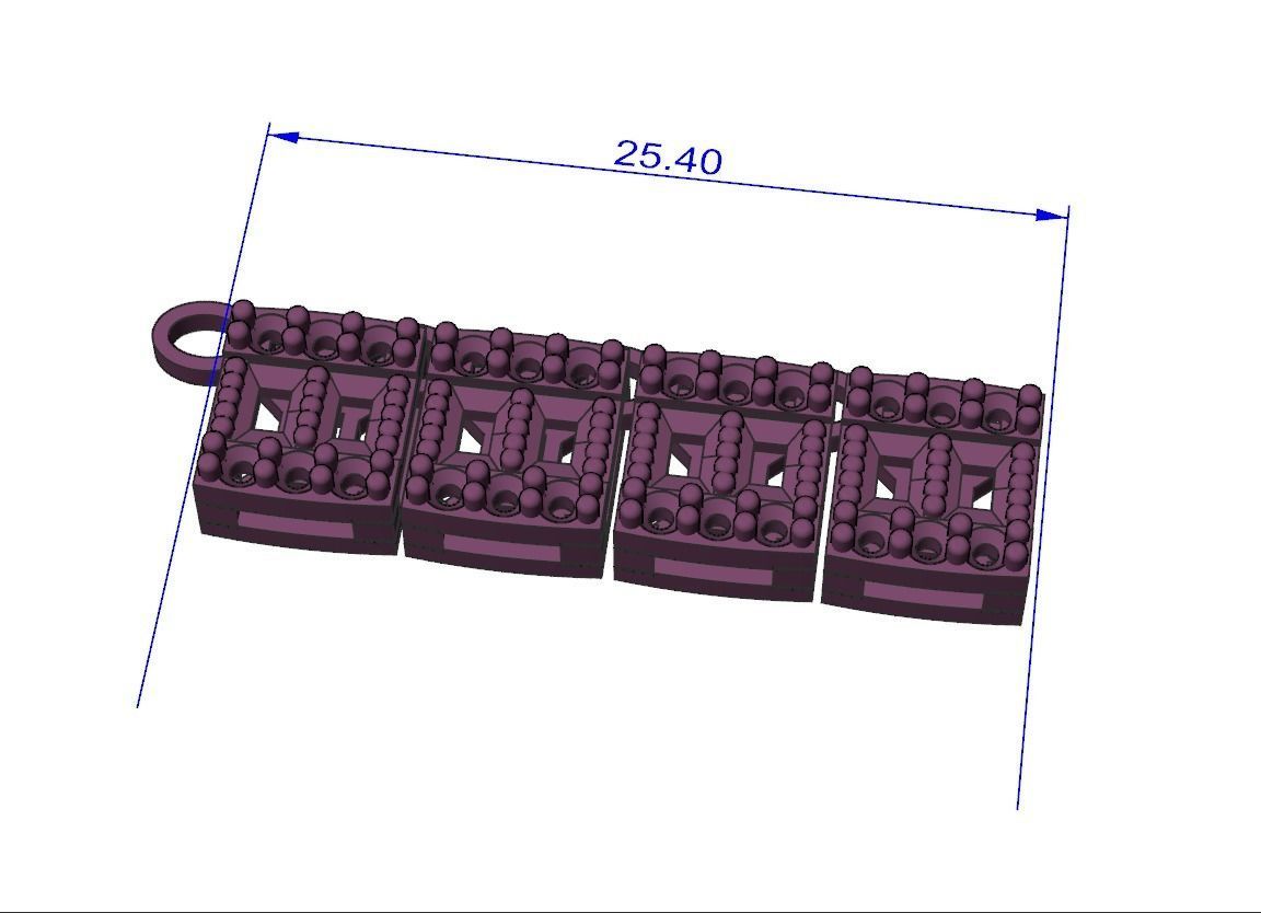 Women Necklace  3D print model_4