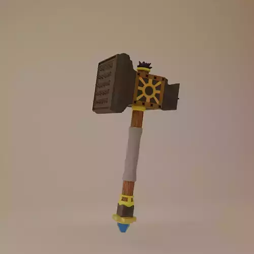 Hammer Prop Low-poly 3D model Hammer Prop Low-poly 3D model