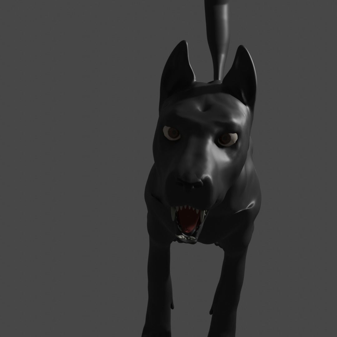 Dog Rig Free 3D model_1