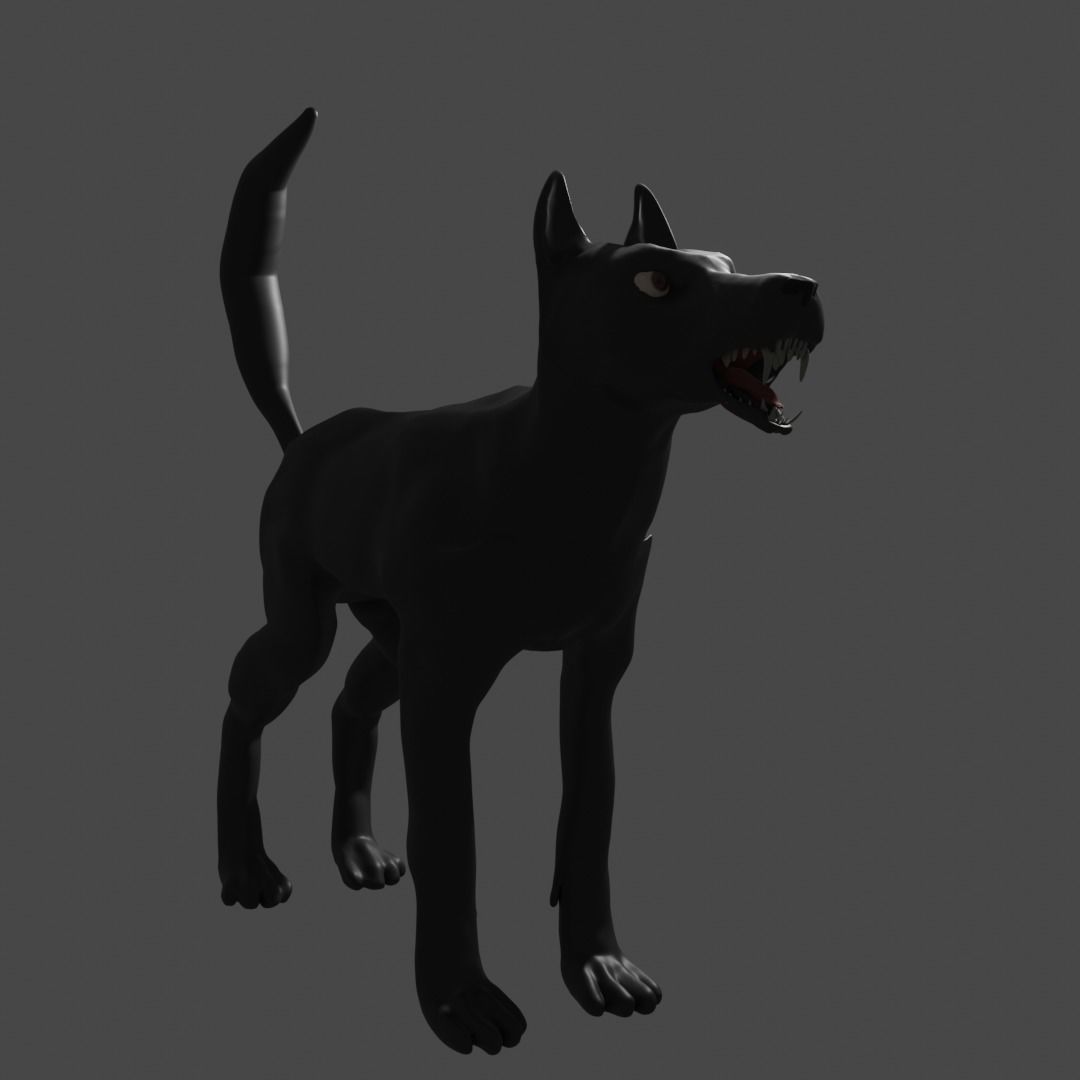 Dog Rig Free 3D model_2