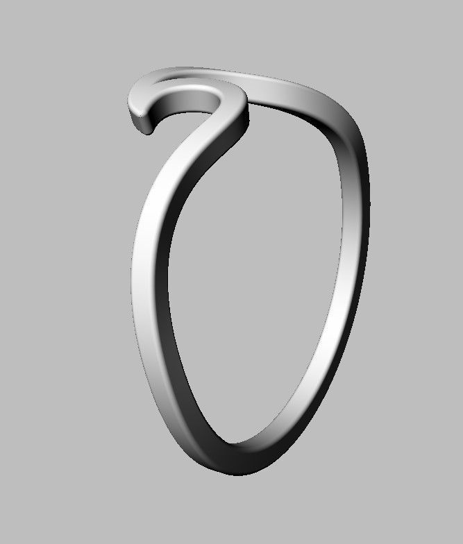 Wave Ring 3D print model_24