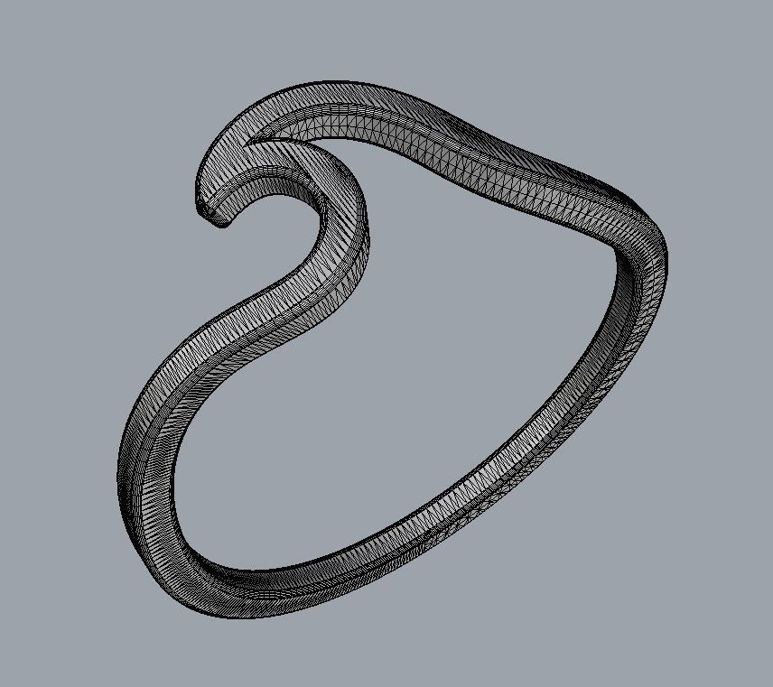 Wave Ring 3D print model_13