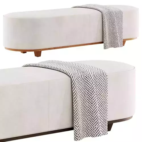 Long Oval Amtrend Bench by Chairish