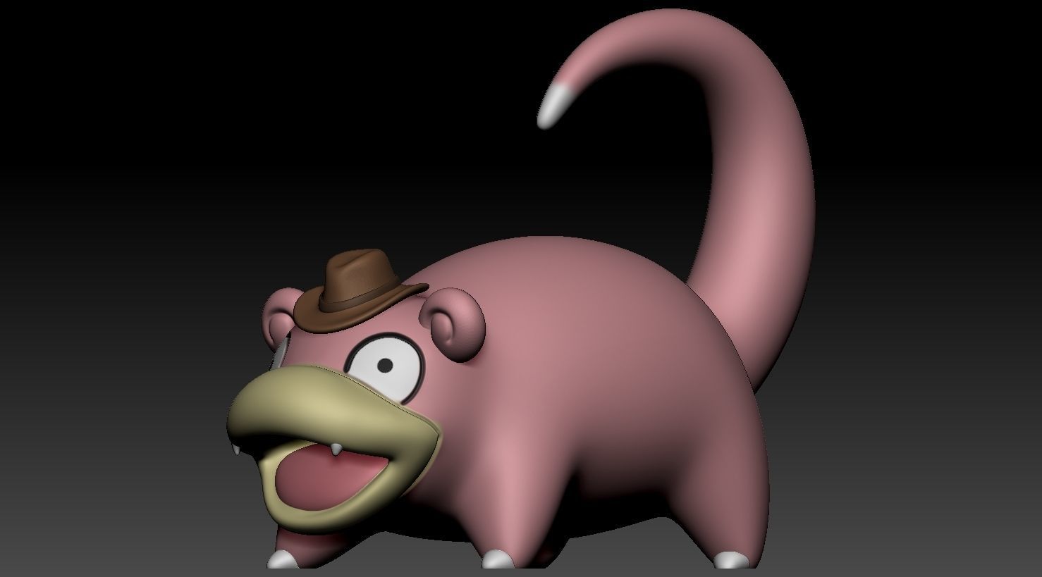 Detective Slowpoke 3D print model_3