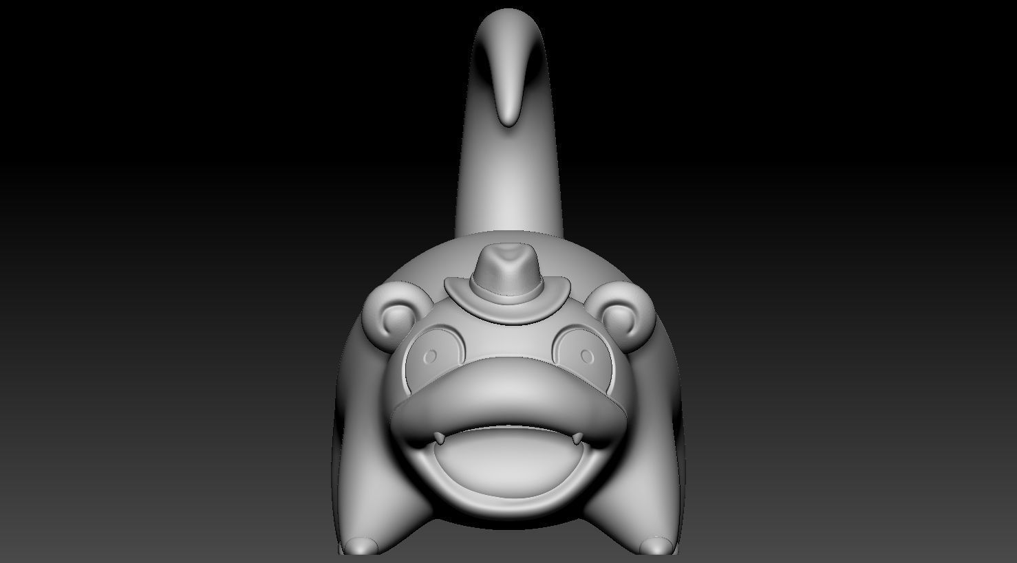 Detective Slowpoke 3D print model_2