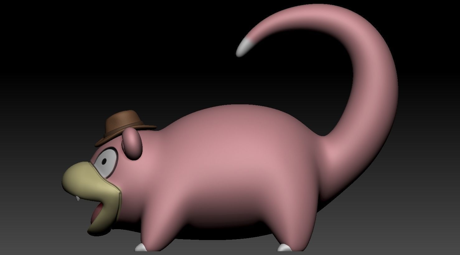 Detective Slowpoke 3D print model_5