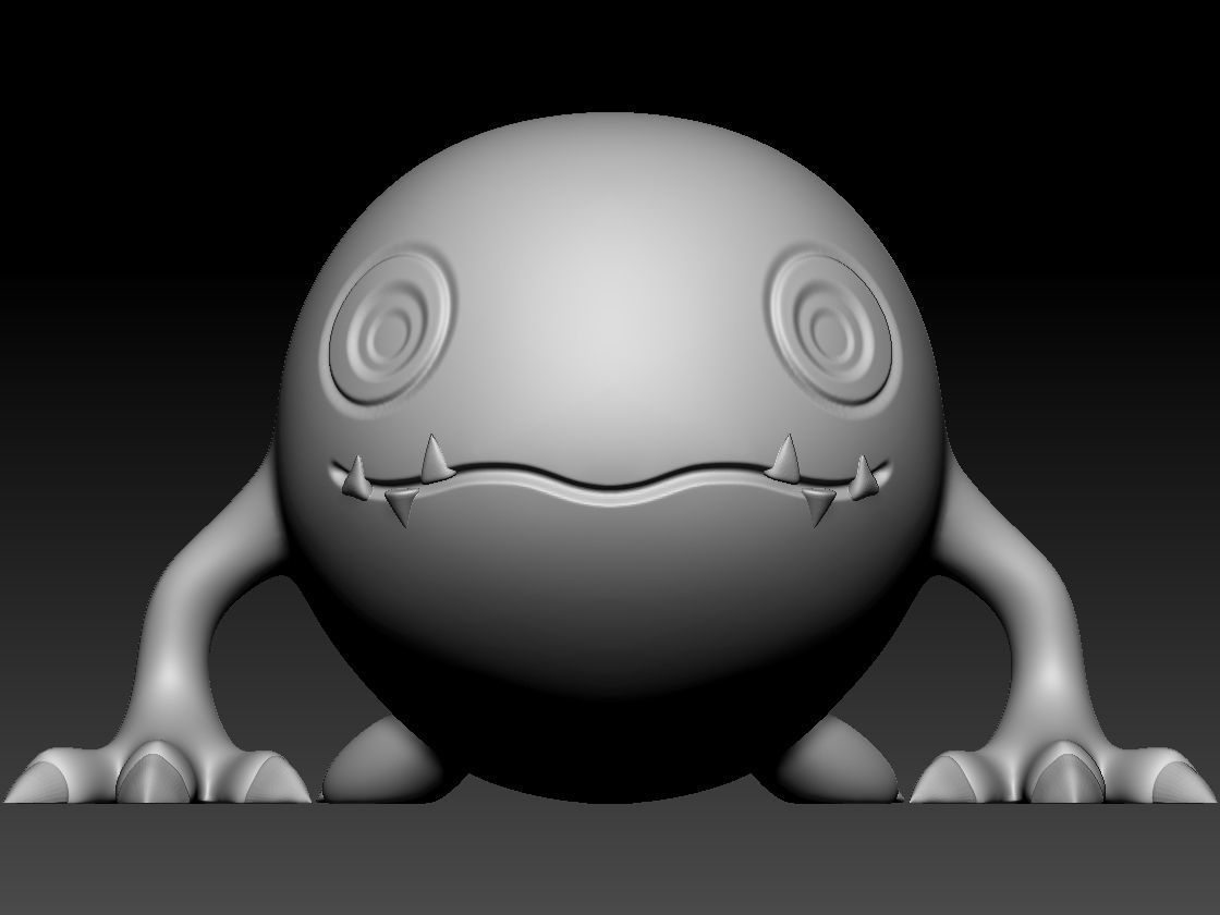 otamamon 3D print model_2