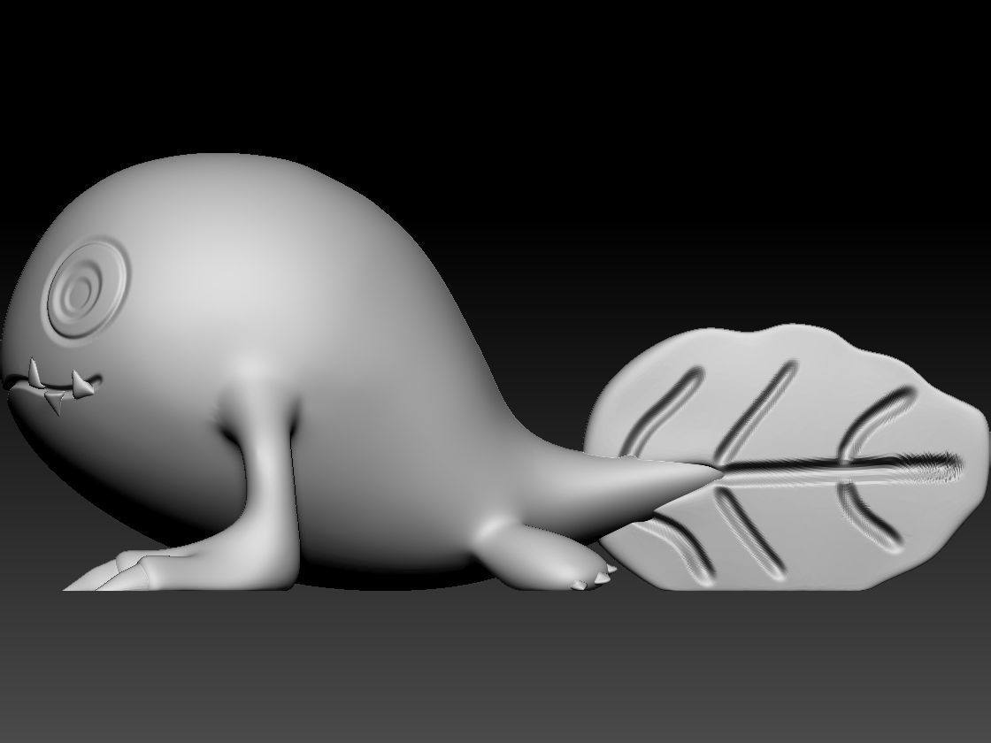 otamamon 3D print model_6