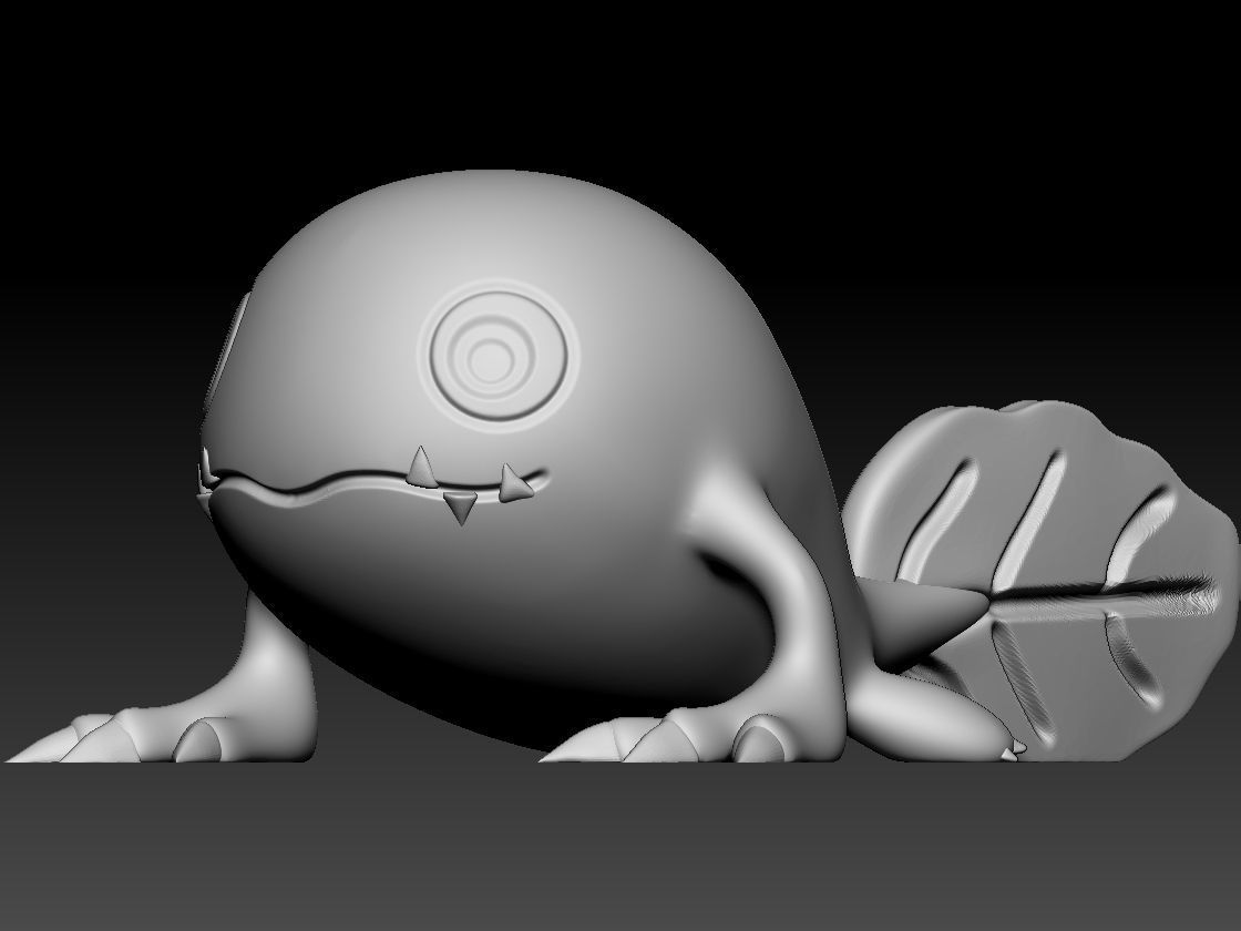 otamamon 3D print model_4