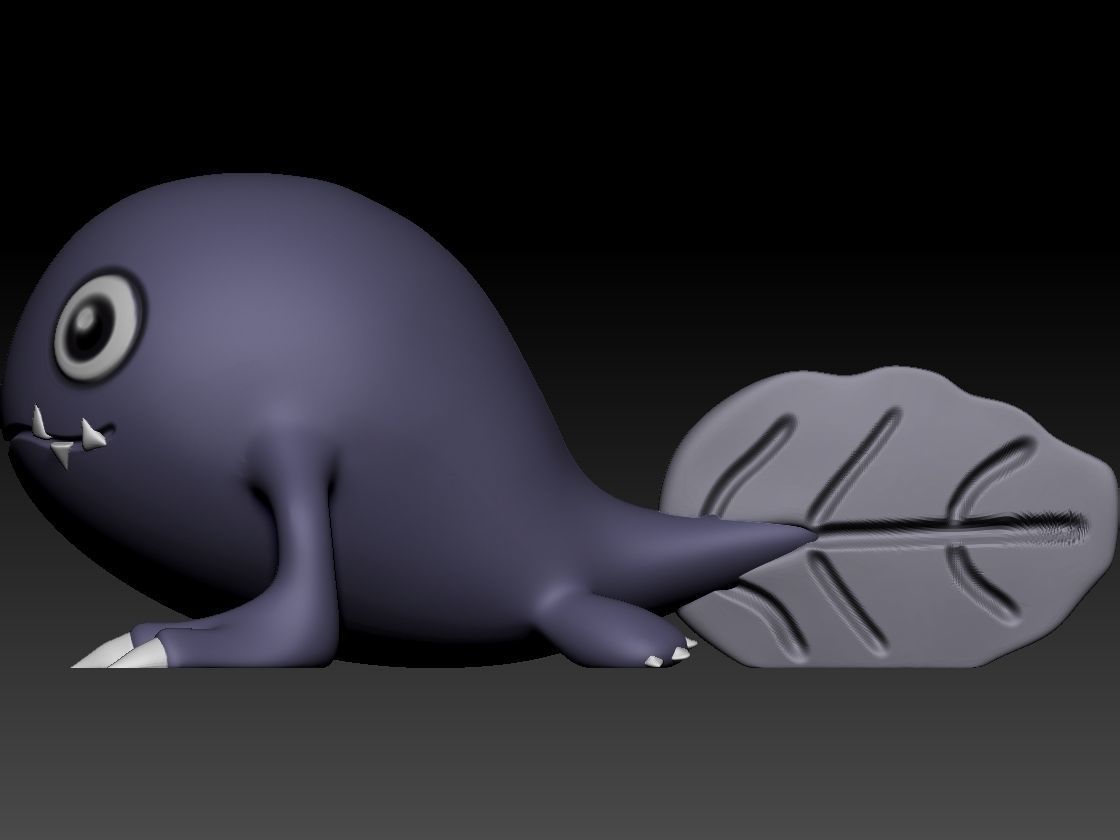 otamamon 3D print model_5