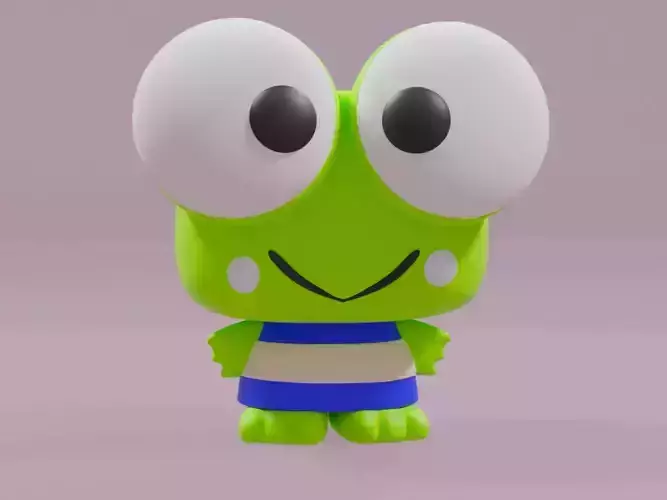 Keroppi frog from Hello kitty Funko Pop 3D print model