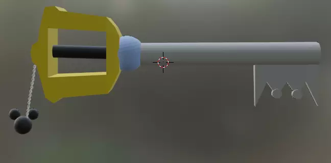 Keyblade Kingdom Hearts Low-poly 3D model_0