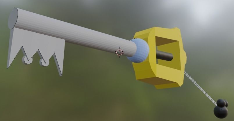 Keyblade Kingdom Hearts Low-poly 3D model_2