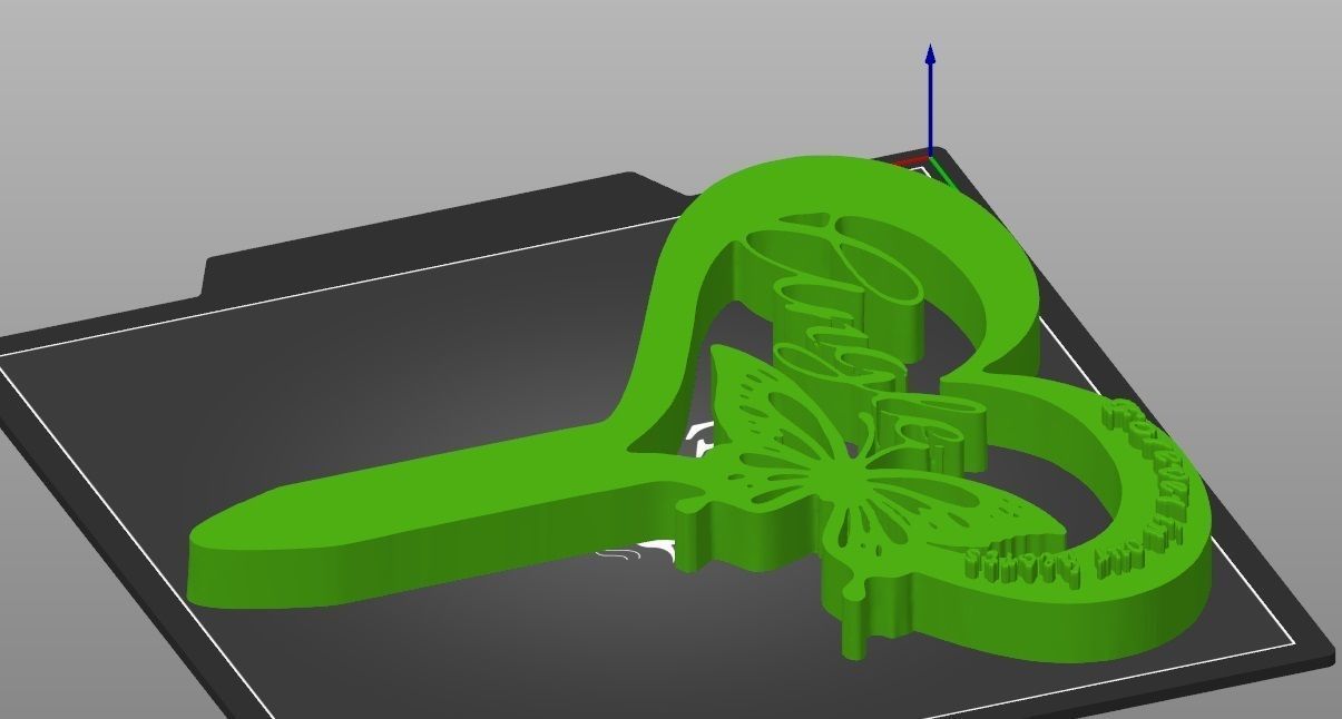 Memorial Garden Stake  forever in our  hearts multi 3D print model_2