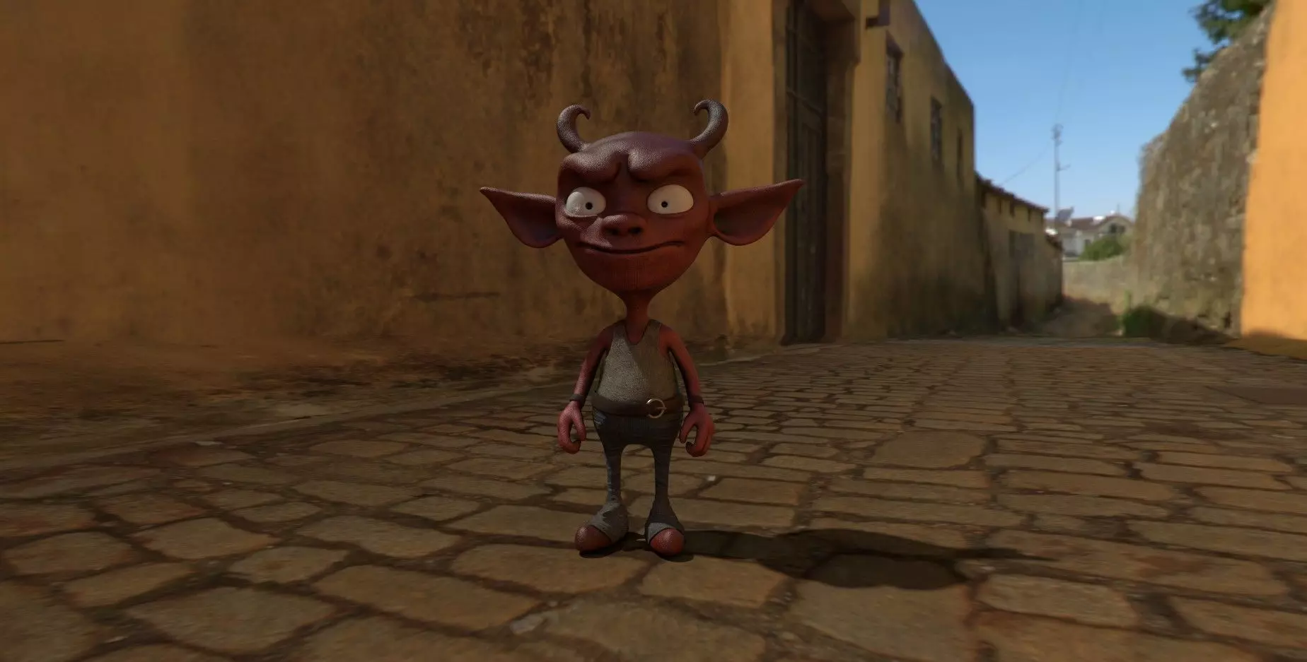 Devil 3D Character Low-poly 3D model_0