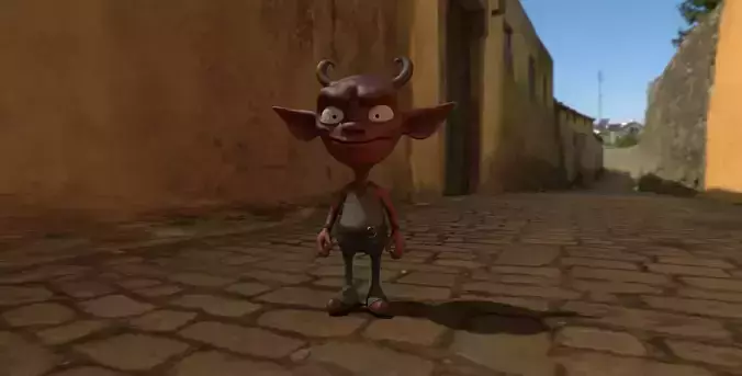 Devil 3D Character Low-poly 3D model