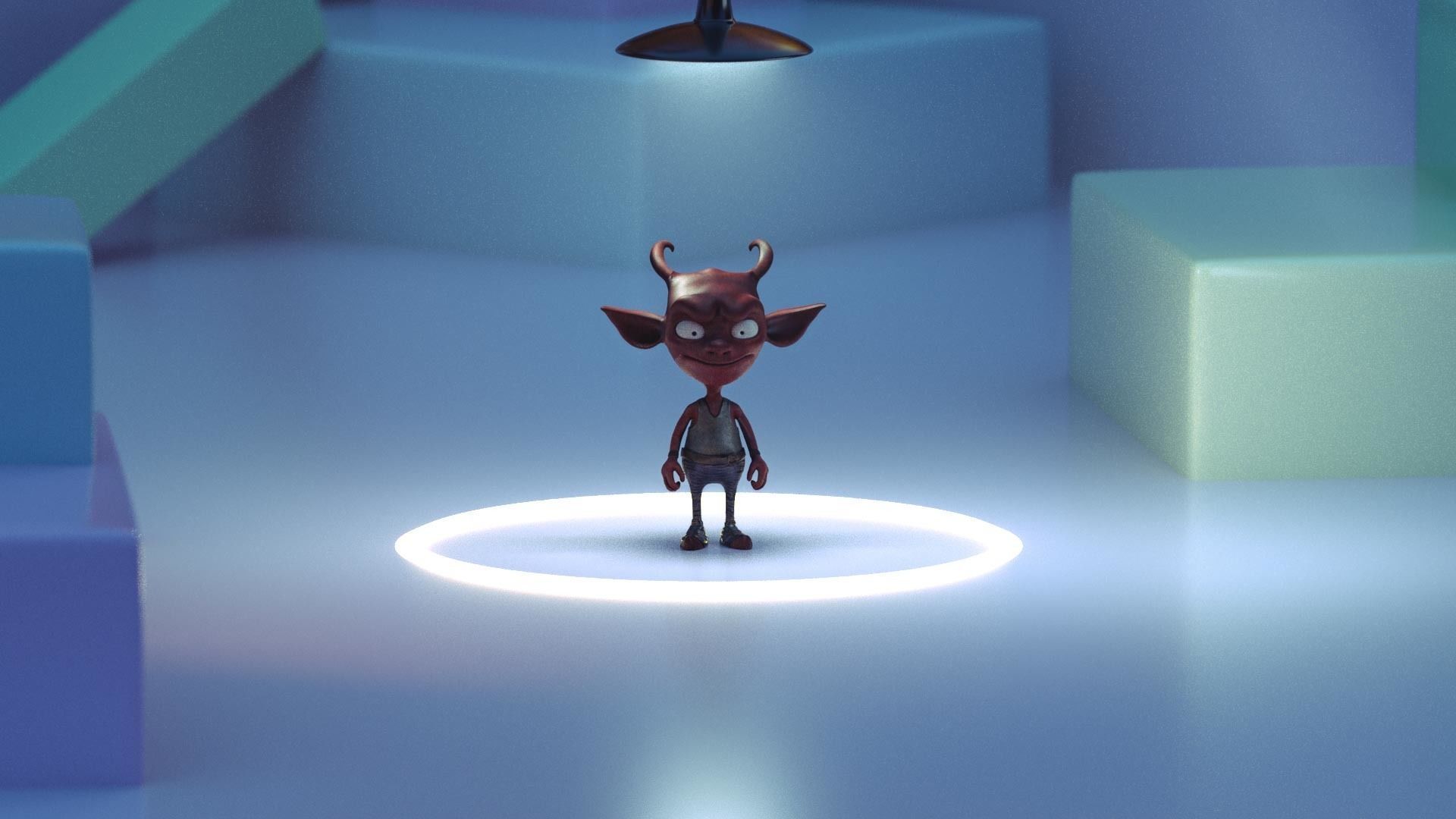 Devil 3D Character Low-poly 3D model_1