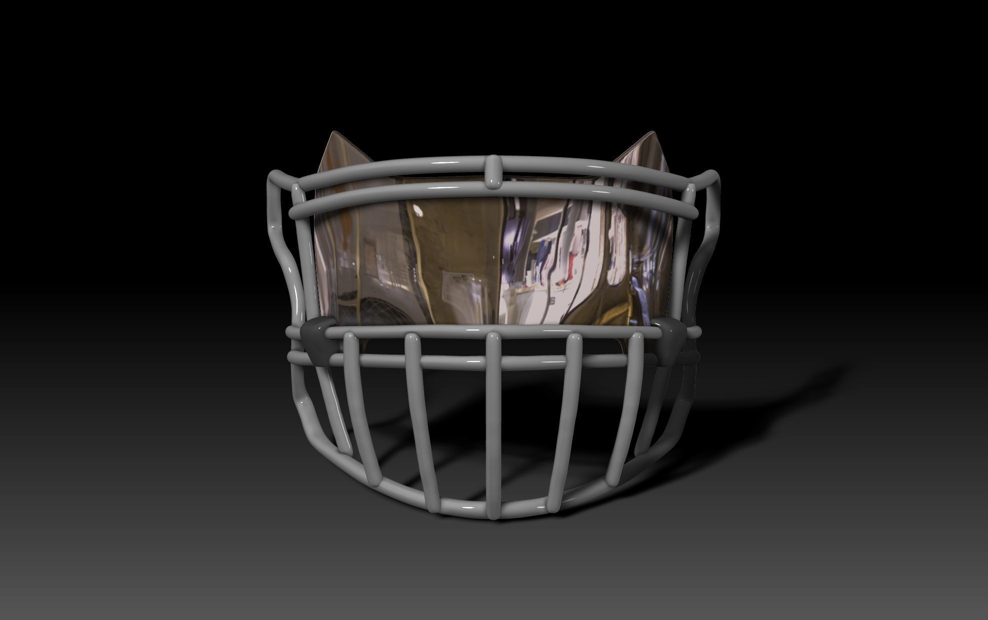 SHOC Visor and Facemask III for NFL Riddell SPEEDFLEX Helmet  3D print model_2