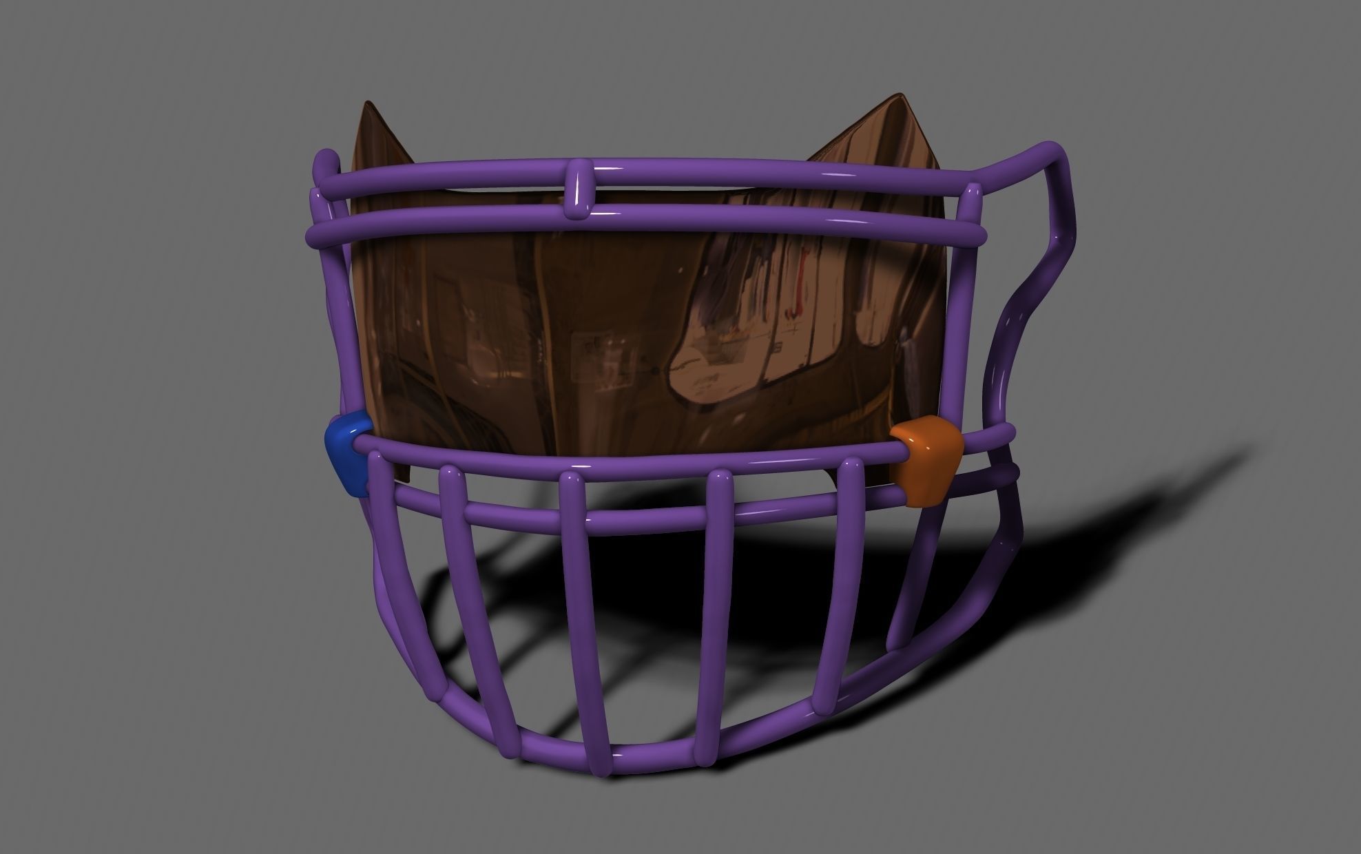 SHOC Visor and Facemask III for NFL Riddell SPEEDFLEX Helmet  3D print model_8