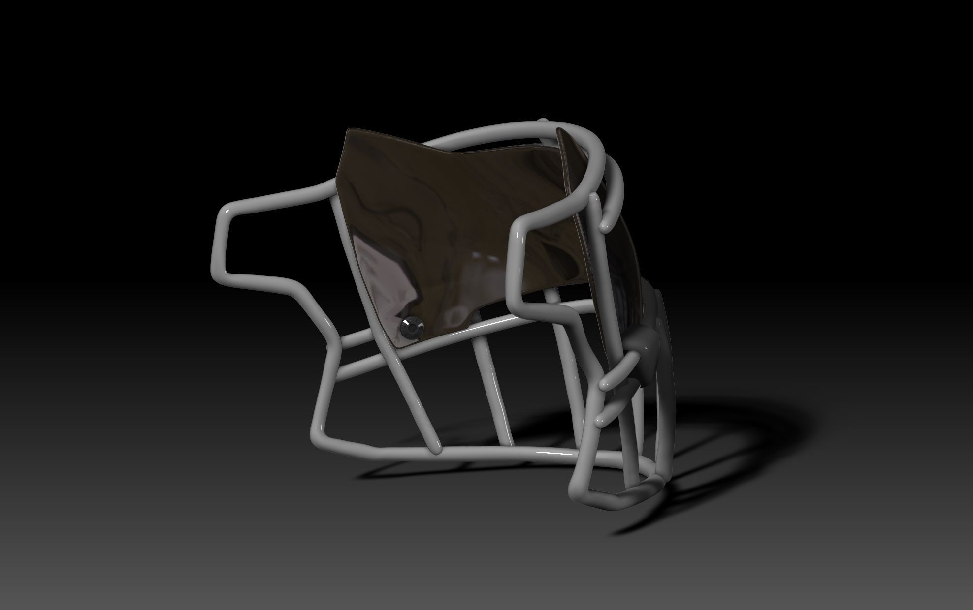 SHOC Visor and Facemask III for NFL Riddell SPEEDFLEX Helmet  3D print model_7