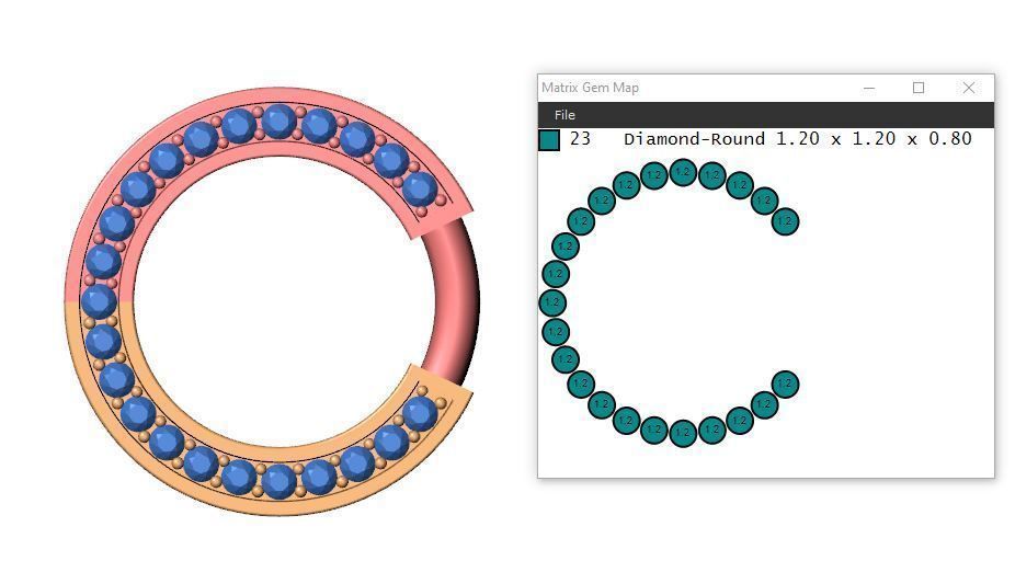 Panther Bracelets Chain full diamonds 002 3D print model_6