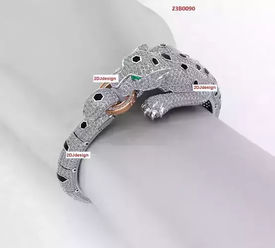Panther Bracelets Chain full diamonds 002