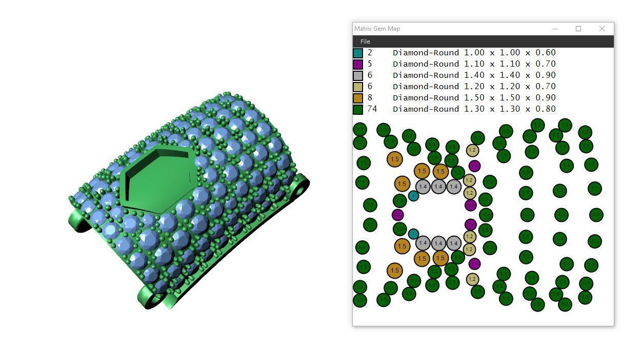 Panther Bracelets Chain full diamonds 002 3D print model_19