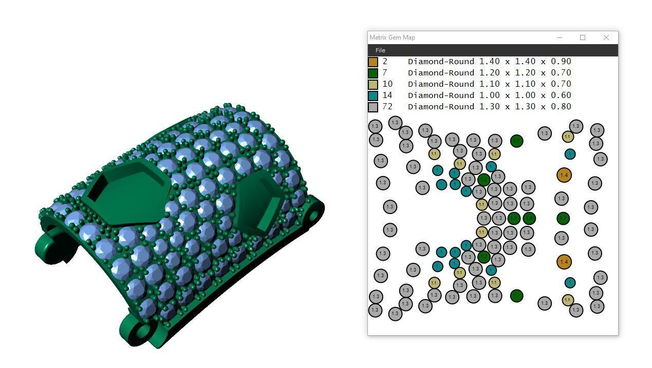 Panther Bracelets Chain full diamonds 002 3D print model_20