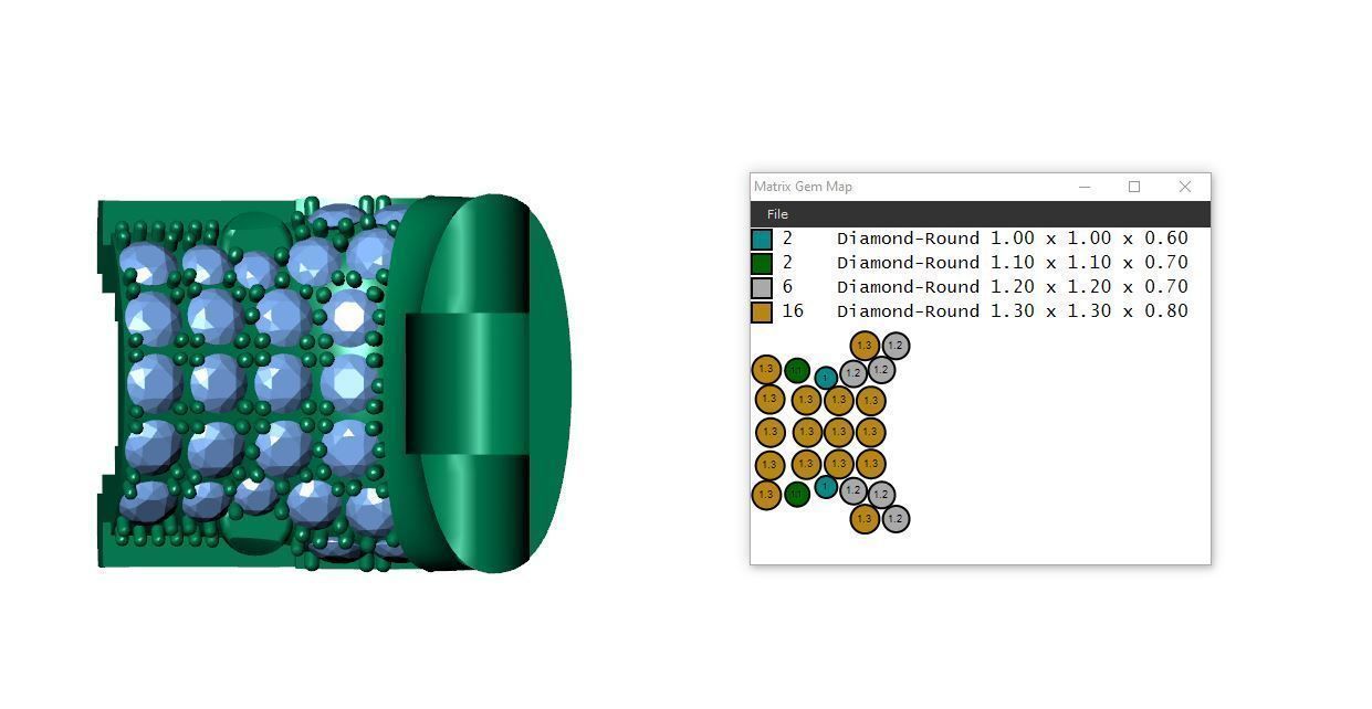 Panther Bracelets Chain full diamonds 002 3D print model_14