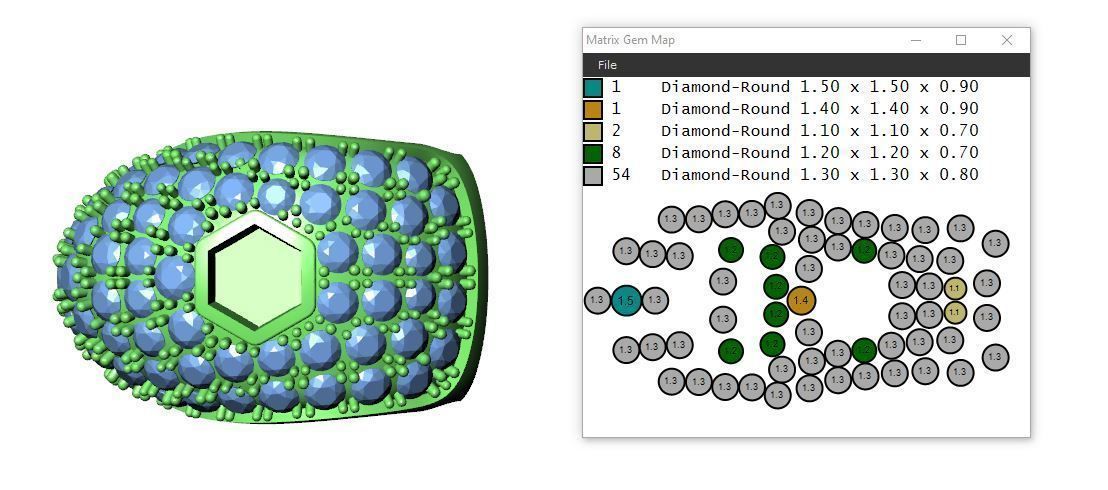 Panther Bracelets Chain full diamonds 002 3D print model_13