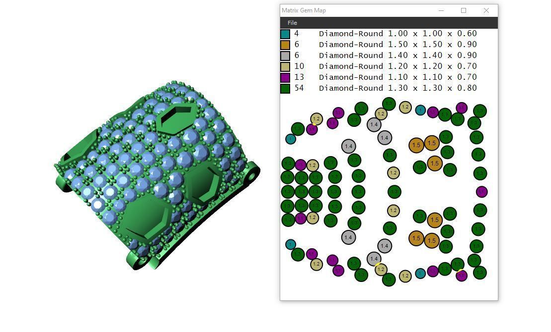 Panther Bracelets Chain full diamonds 002 3D print model_9
