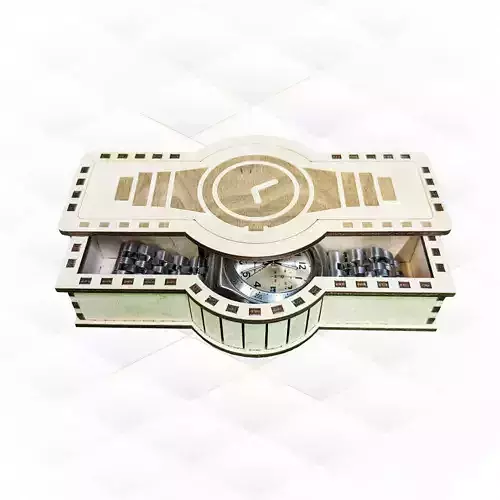 Gift box case for watch laser cut design 3D print model