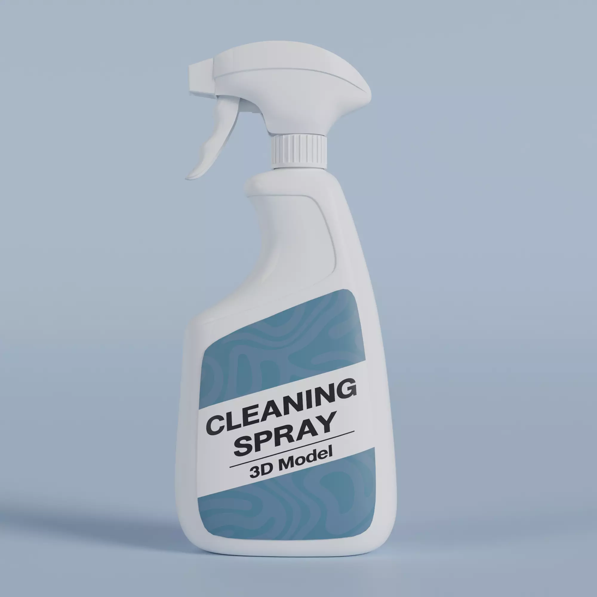 Cleaning Product Spray Bottle  ver1 3D model_0