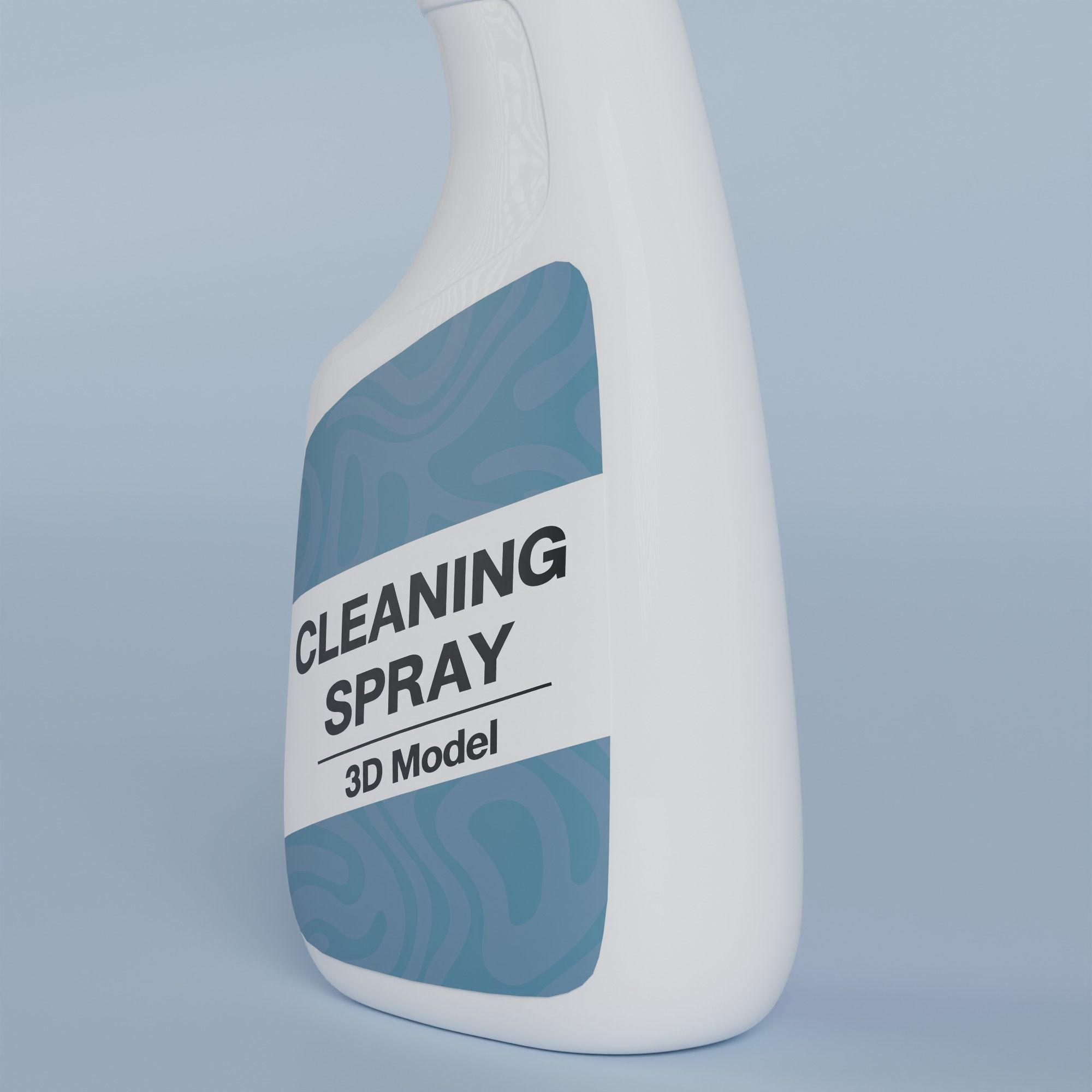 Cleaning Product Spray Bottle  ver1 3D model_5