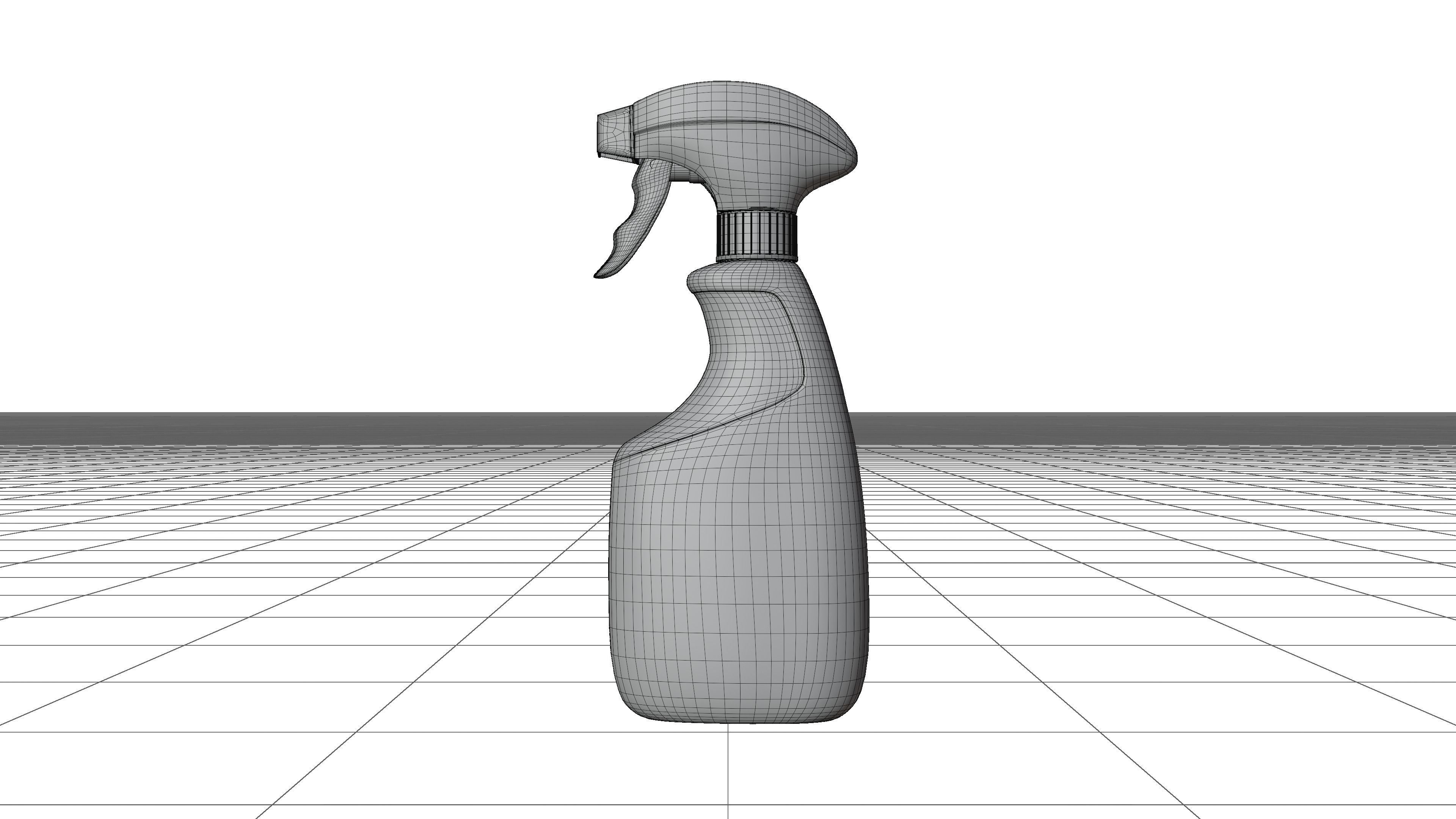Cleaning Product Spray Bottle  ver1 3D model_6